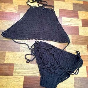 Black Knit swim suit